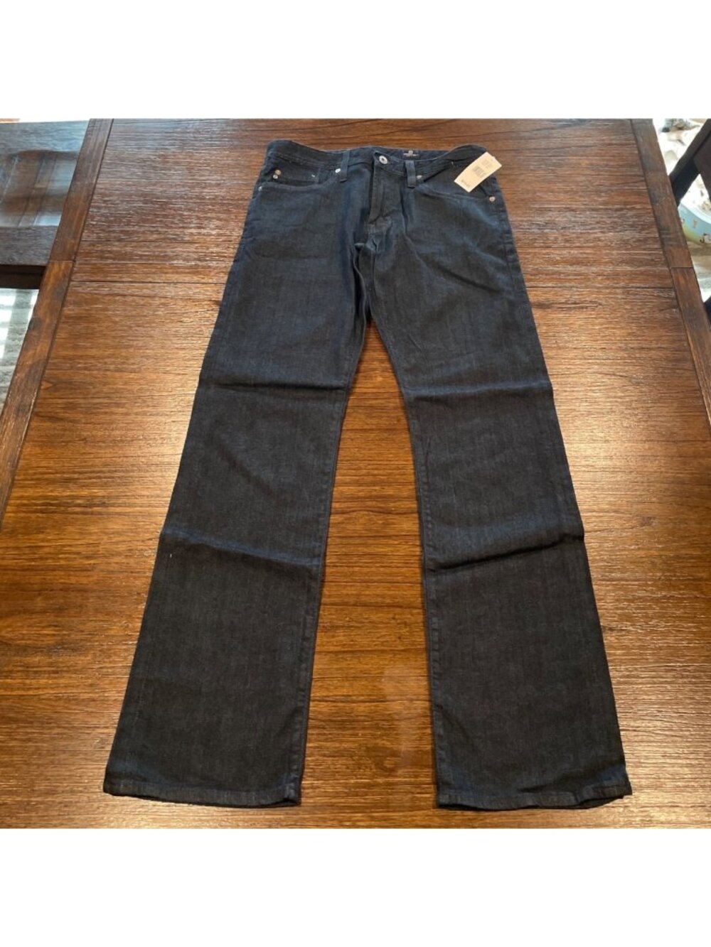 AG Straight Leg Jean Men's 32x33 Navy Dark Wash Stretch Minimalist Casual Work